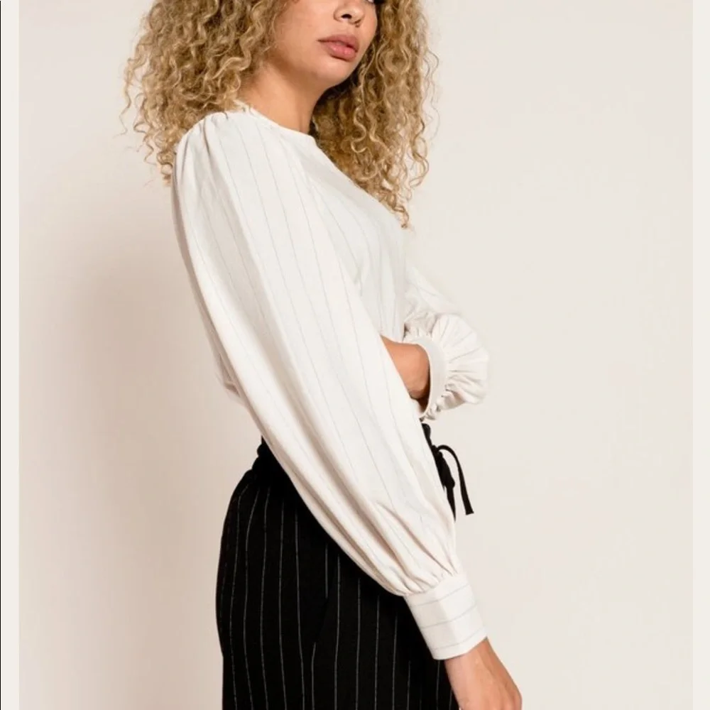 Ganni Heavy Crepe Blouse - Picture 2 of 7